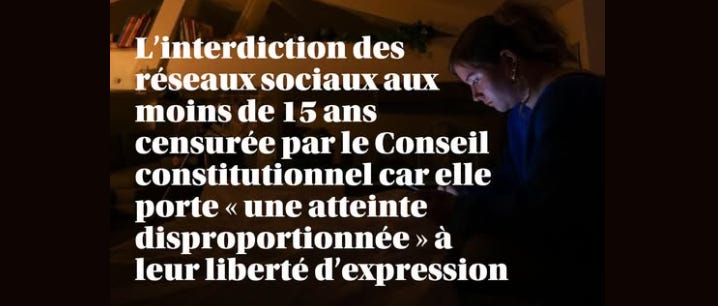 Liberté d’expression : le Conseil constitutionnel renvoie le psychopathe de l’Élysée dans ses buts
