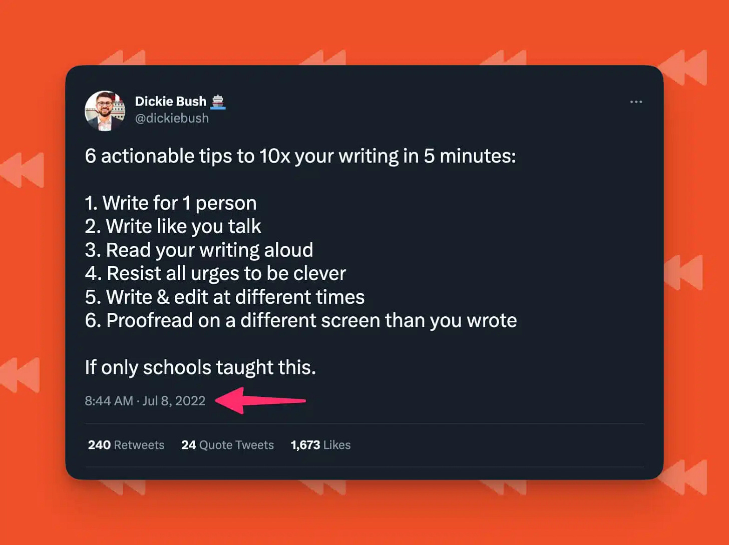 Dickie Bush Tweets