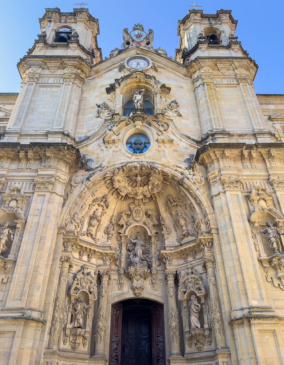 File:Main portal of Church of Santa María del Coro, Donostia-San Sebastián  01.jpg - Wikipedia