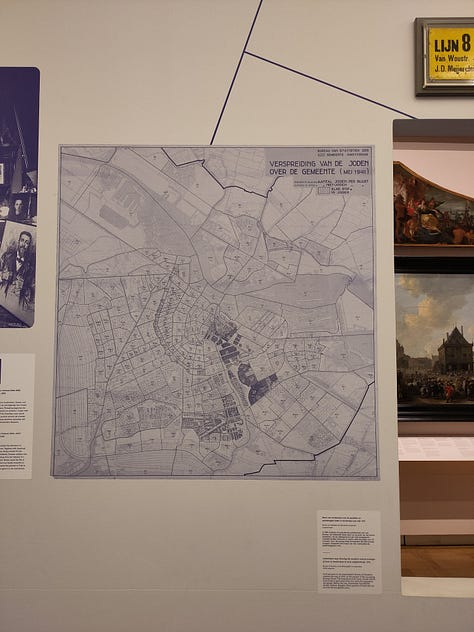 Vue de l'exposition " Panorama Amsterdam. A Living History of the City", Amsterdam Museum, printemps 2025