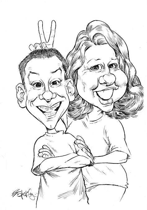 A smattering of examples of Convention Style Caricatures.