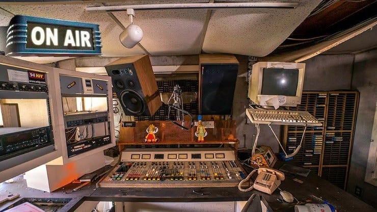 Abandoned radio station