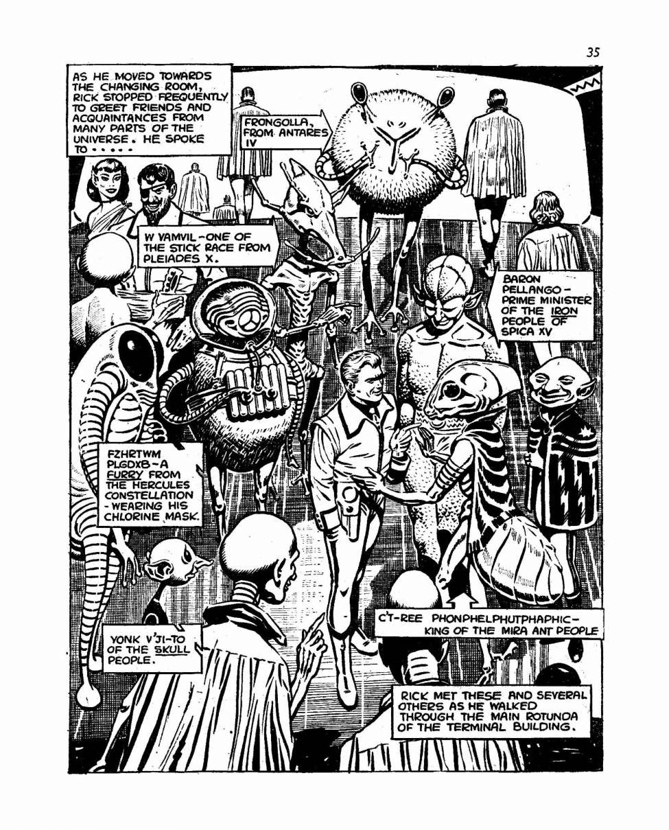 Book Cover For Super Detective Library 90 - Rick Random's Manhunt Through Space