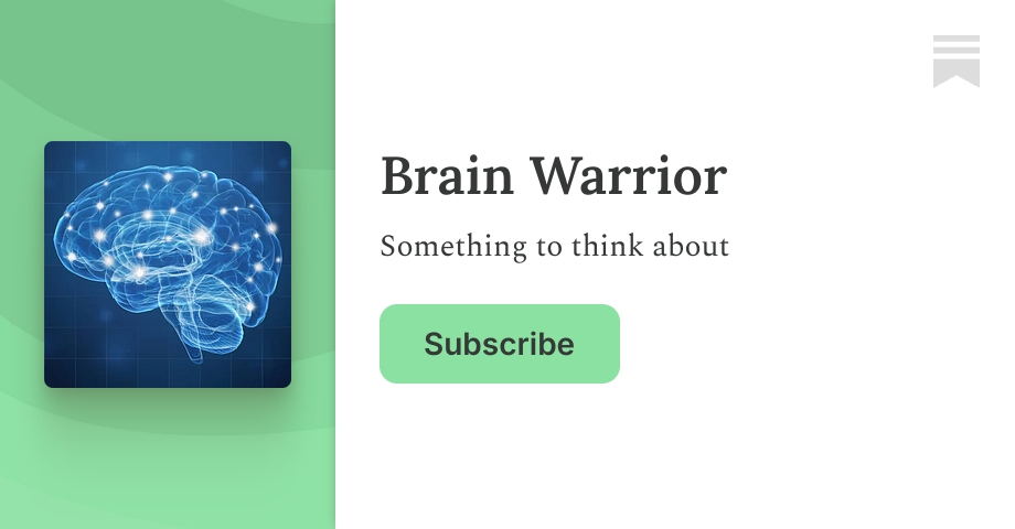 Brain Warrior | Bobby d'Angelo | Substack