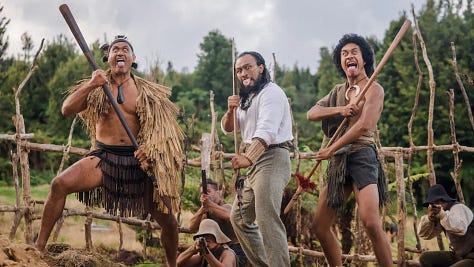 Gallery of stills from the films Ka Whawhai Tonu: Struggle Without End, The Taste of Things, Inside Out 2, A Quiet Place: Day One, The Royal Hotel and Remembering Gene Wilder