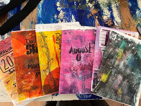 Sketch books and sketches