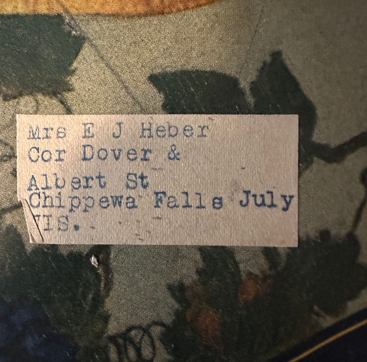 Mailing labels from 1916