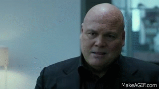 Kingpin (Wilson Fisk) table flip on Make a GIF