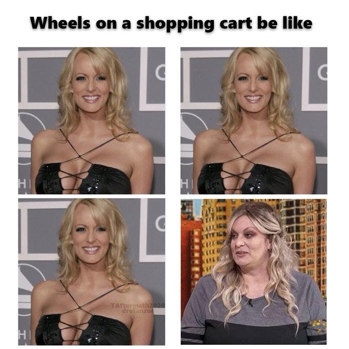 Four-panel collage. Top left: Kamala Harris smiling on red carpet wearing sparkling black dress. Top right: Alexandria Ocasio-Cortez smiling at event in gray top. Bottom left: Kamala Harris smiling in low-cut black dress with crossed straps. Bottom right: Alexandria Ocasio-Cortez looking serious with blonde hair on talk show set wearing gray top.