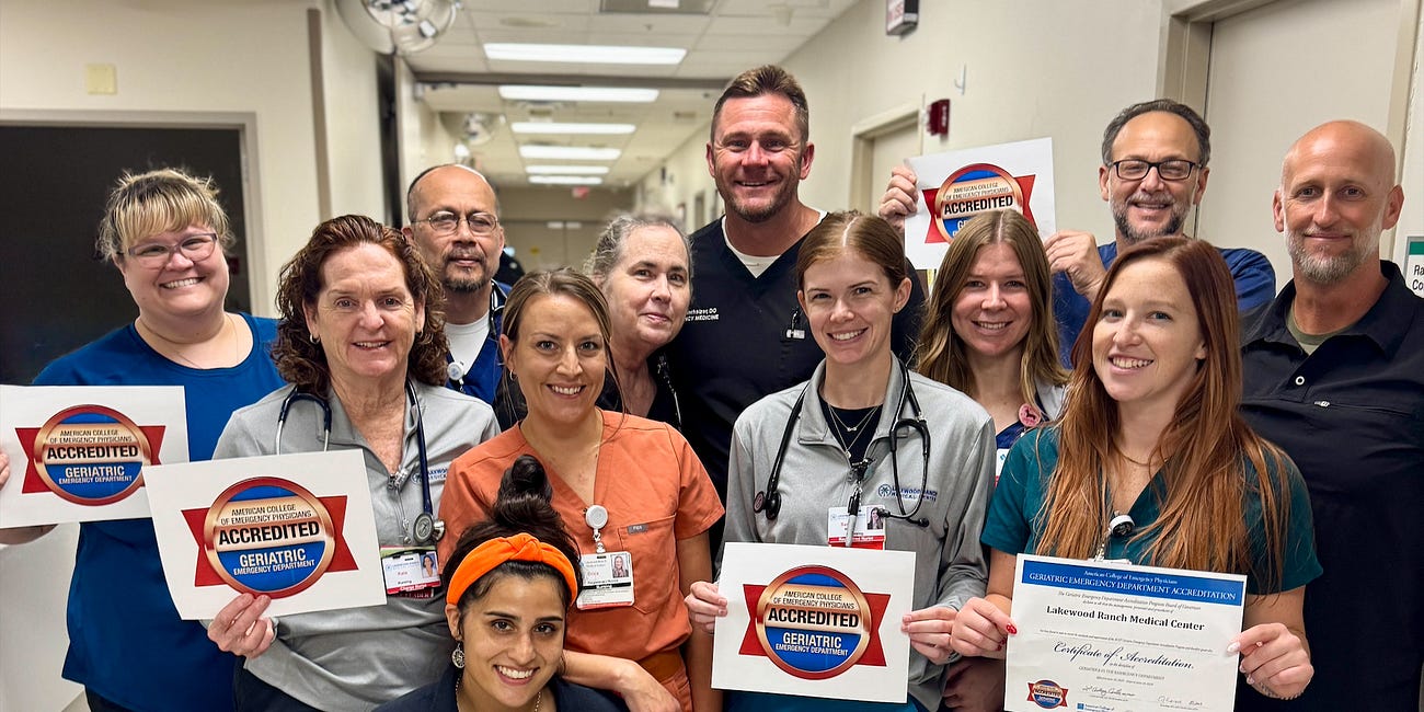 Lakewood Ranch Medical Center Earns Geriatric Emergency Department Accreditation from the American College of Emergency Physicians