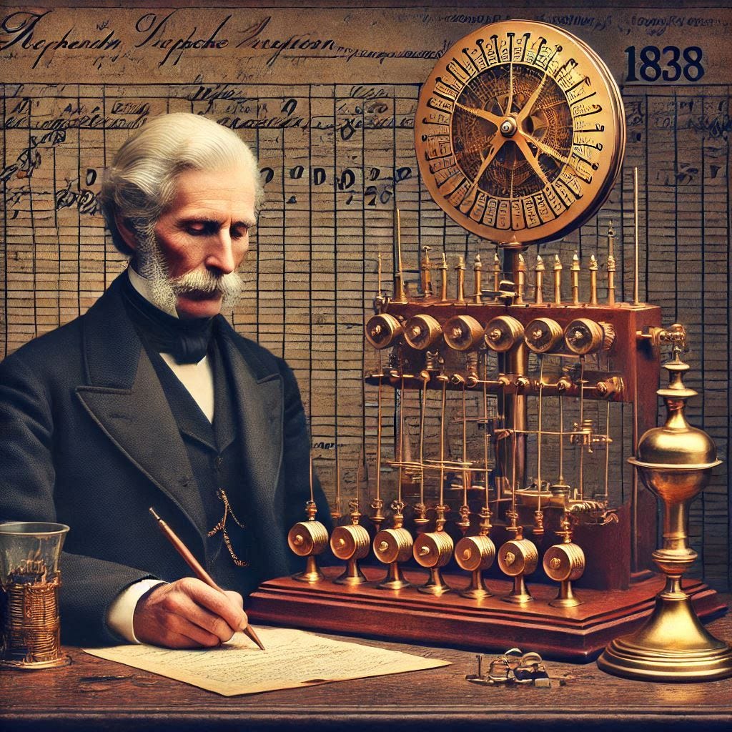 Telegraph and Morse Code Invented 1838