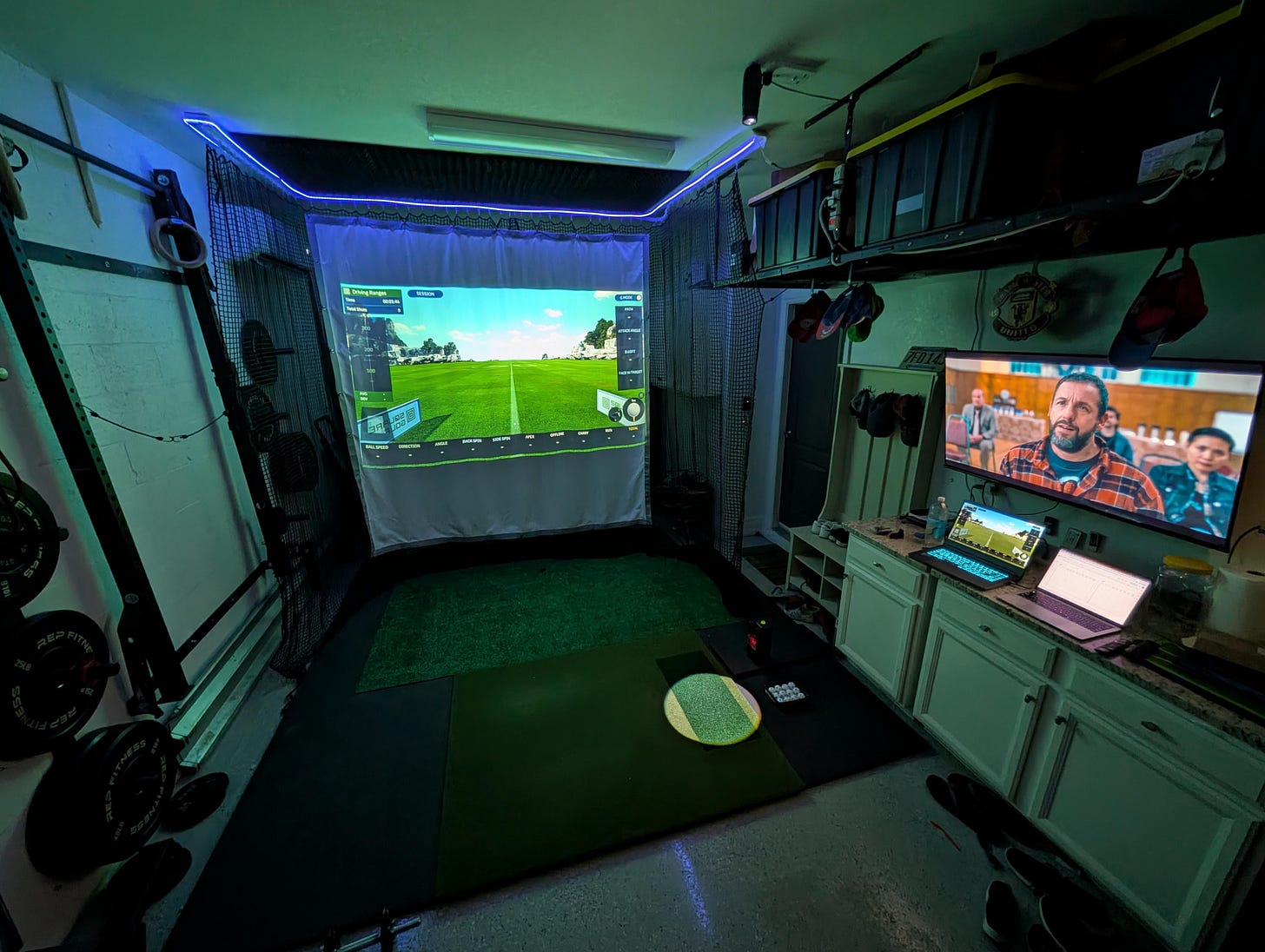 r/Golfsimulator - My ~$1700 budget garage sim is 'done'. Details in comments