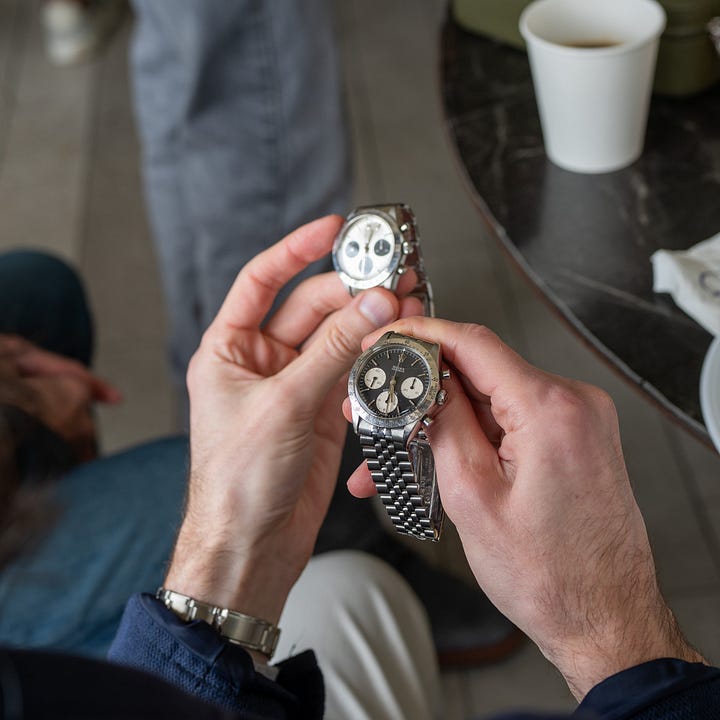 Unpolished vintage watches