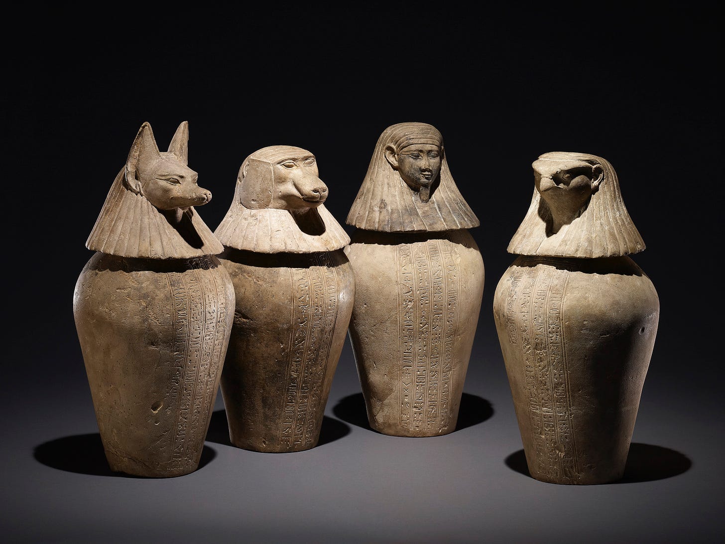 Canopic Jars of Djedbastetiuefankh (Illustration) - World History ...