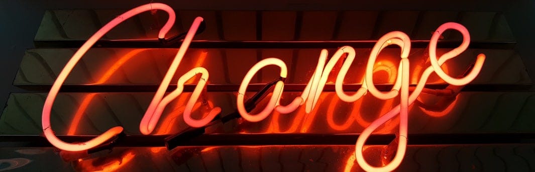 Change neon light signage