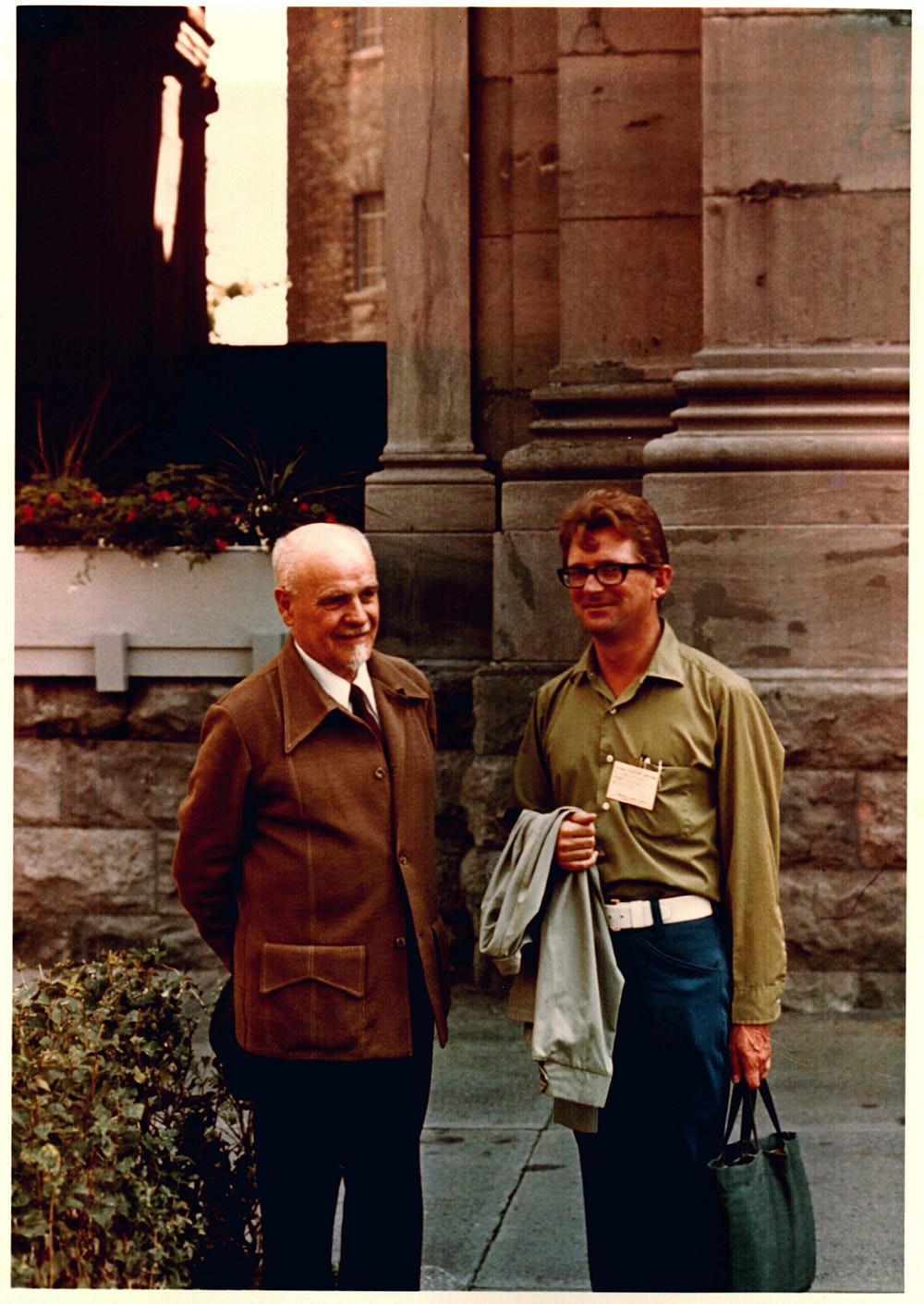 Kazimierz Dąbrowski and Michael M. Piechowski at the 1973 APA Convention in Montreal.
