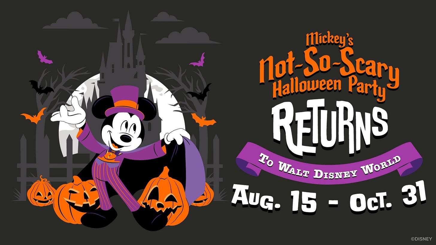 Mickey's Not-So-Scary Halloween Party Dates & Teaser Treats Mickey's Not-So-Scary Halloween Party Dates & Teaser Treats