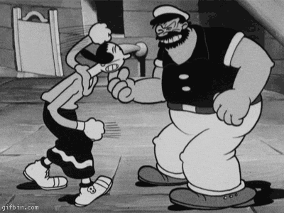 Angry Olive Oyl GIF