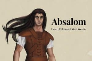 Image of Absalom in the Bible, David's son. Image of Absalom in the Bible, David's son.