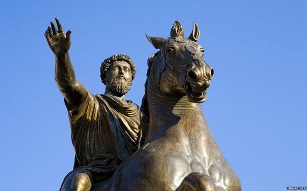 Marcus Aurelius on horseback Marcus Aurelius on horseback