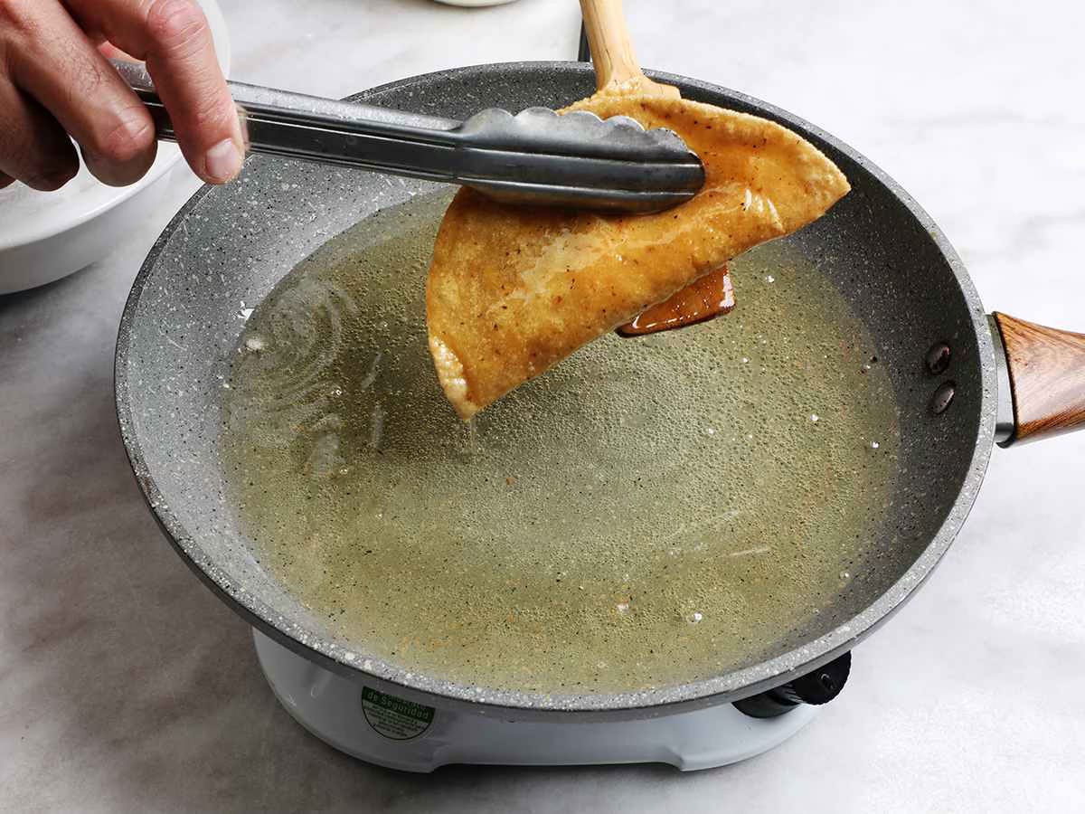 Removing Taco from Oil