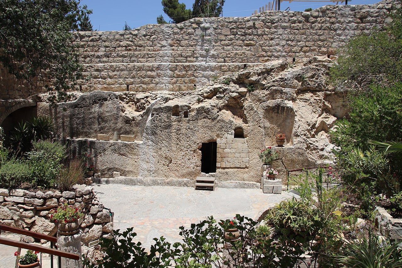 The entrance to the Garden Tomb