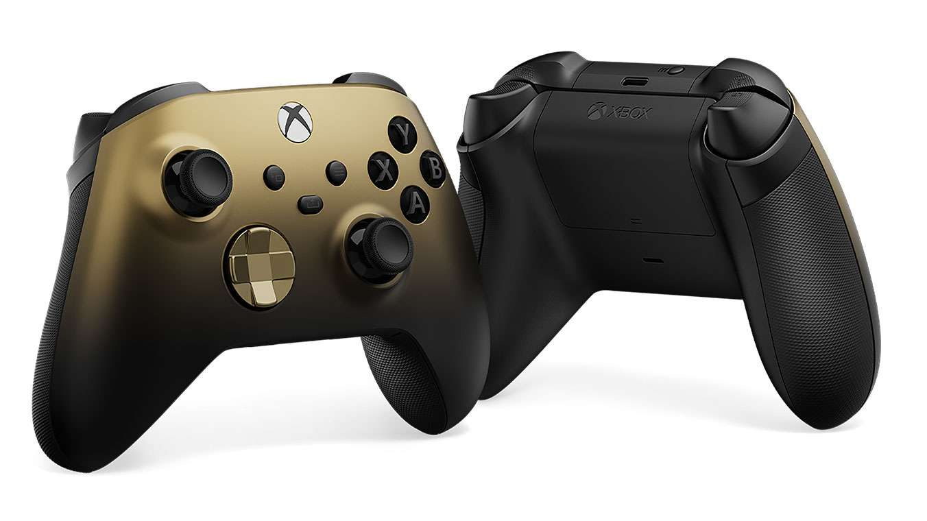 Gold Shadow Xbox controller