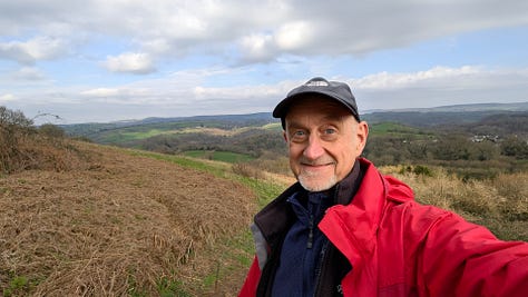 View of the rural Devon landscape