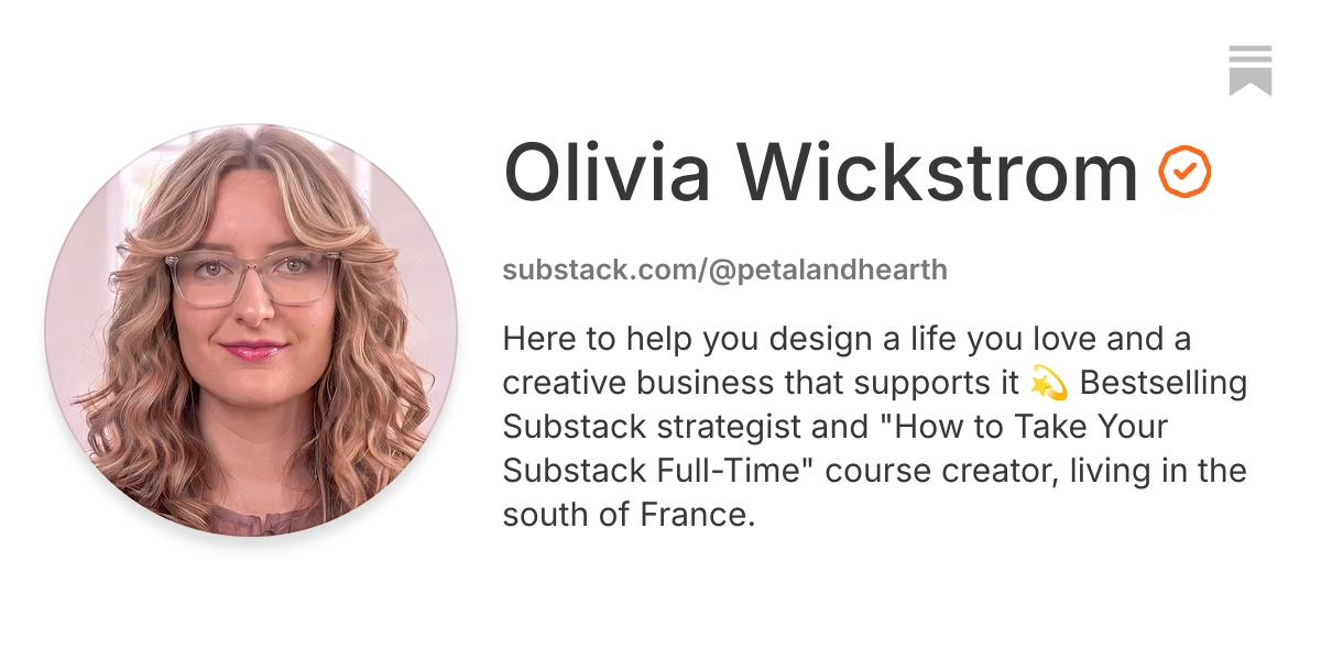 Olivia Wickstrom | Substack