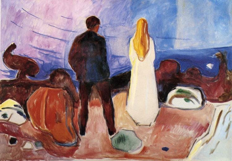 The Lonely Ones, 1935 - Edvard Munch
