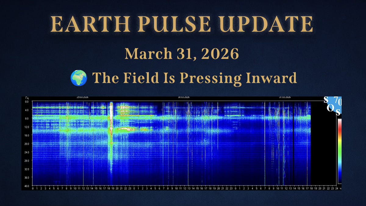 ⚡Earth Pulse Update - Mar 31 | 🌍 The Field Is Pressing Inward
