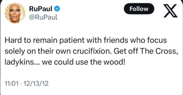 if i fits i'm soup — where's the rupaul tweet about stop constantly... if i fits i'm soup — where's the rupaul tweet about stop constantly...