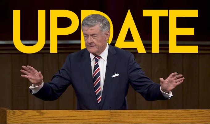 Trinity Bible Church Not Doing Matthew 18 on Steve Lawson? Some Updates