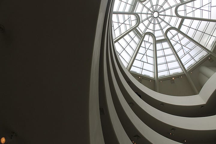 Various views of the Guggenheim exterior and interior