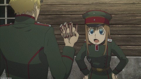 Youjo Senki S2 &mdash; Episode 4 &mdash; Viktoriya Steals Warren's Chocolate