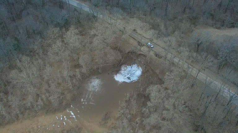The site of the 2020 Denbury pipeline explosion in Sartartia, MS. Residents continue to suffer health problems related to the blowout of CO2 . (Image credit: Mississippi Emergency Management Agency) The site of the 2020 Denbury pipeline explosion in Sartartia, MS. Residents continue to suffer health problems related to the blowout of CO2 . (Image credit: Mississippi Emergency Management Agency)