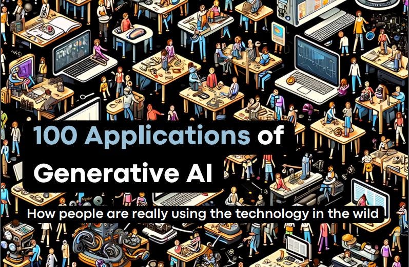 100 applications of GENAi