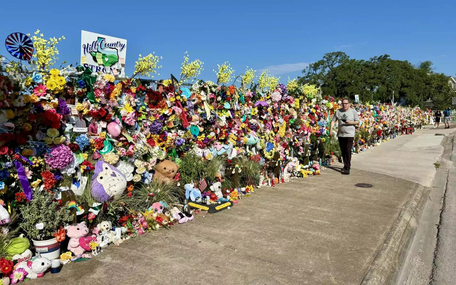 Memorial for 137 victims of 4th of July Texas floods. Jack Morgan, Texas Public Radio...