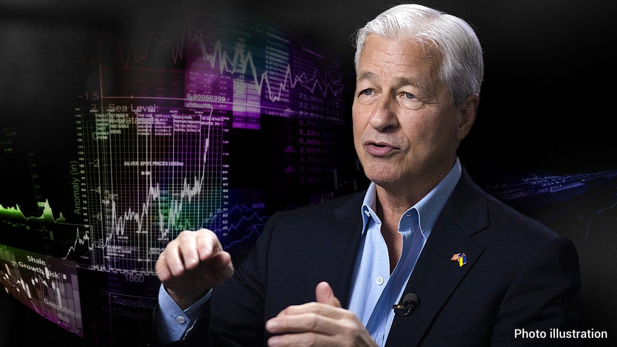 Jamie Dimon joined the Reagan National Economic Forum in Simi Valley, California, May 30, 2025. 