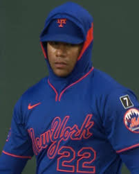 SNY | Juan Soto was a little chilly last night in Minnesota as the Mets  faced the Twins, leading to the introduction of Hoodie Soto 🤧 He capped...  | Instagram