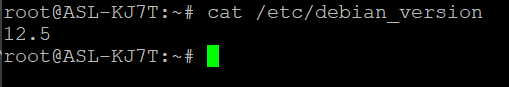 Debian 12.5 is installed