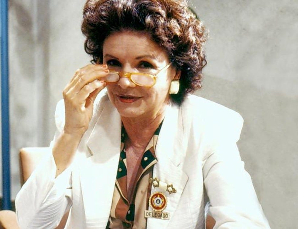 Eloísa Mafalda in 'Women's Police Station', 1990 — Photo: Jorge Baumann/Globo