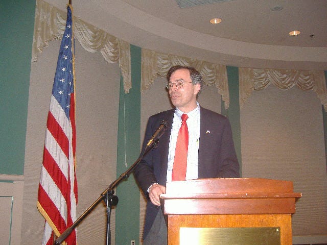 State Senator Andy Harris speaking about the principles of Ronald Reagan. State Senator Andy Harris speaking about the principles of Ronald Reagan.