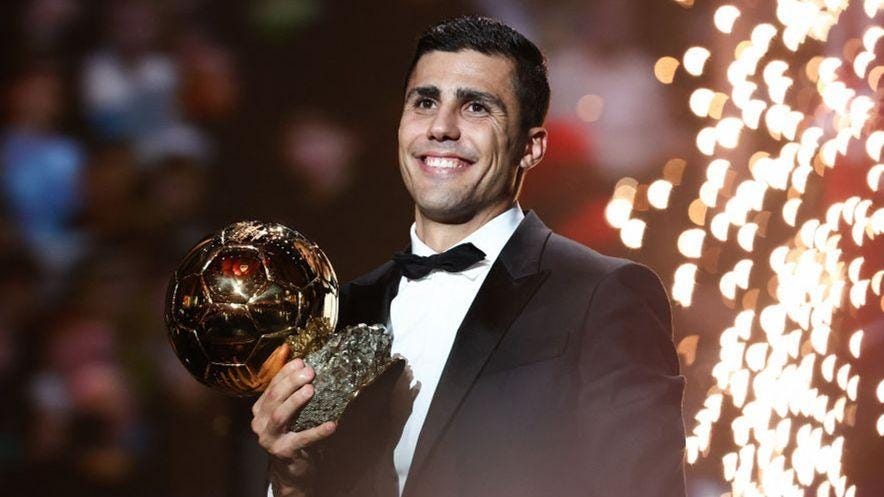 Ballon d'Or 2024: Manchester City and Spain midfielder Rodri wins first  award - BBC Sport