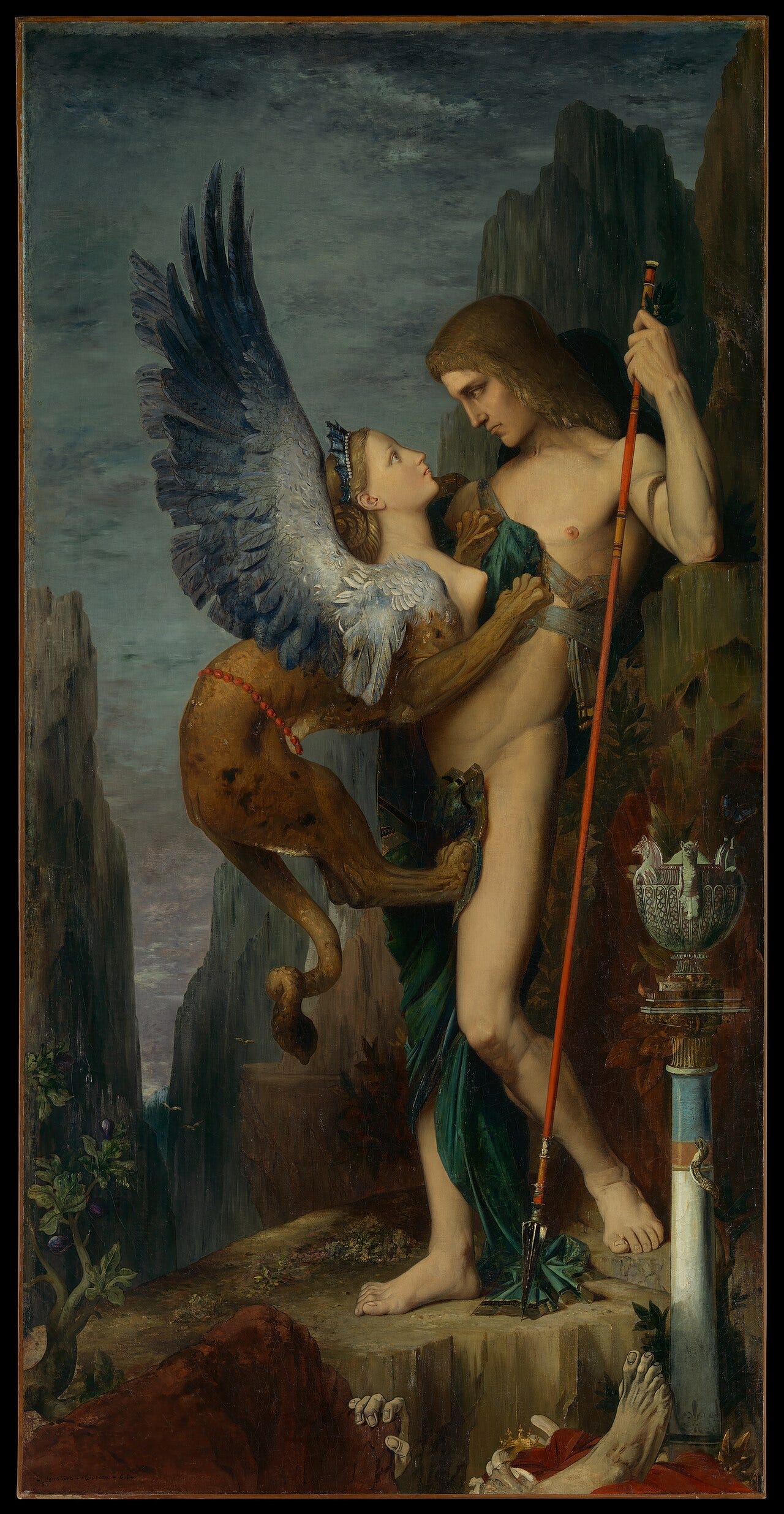 Oedipus and the Sphinx by Moreau Oedipus and the Sphinx by Moreau