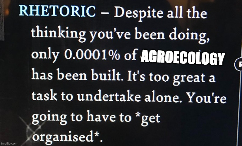 Despite all the thinking you've been doing, only 0.0001% of communism has been built. It's too great a task to undertake alone. You're going to have to *get organised*.