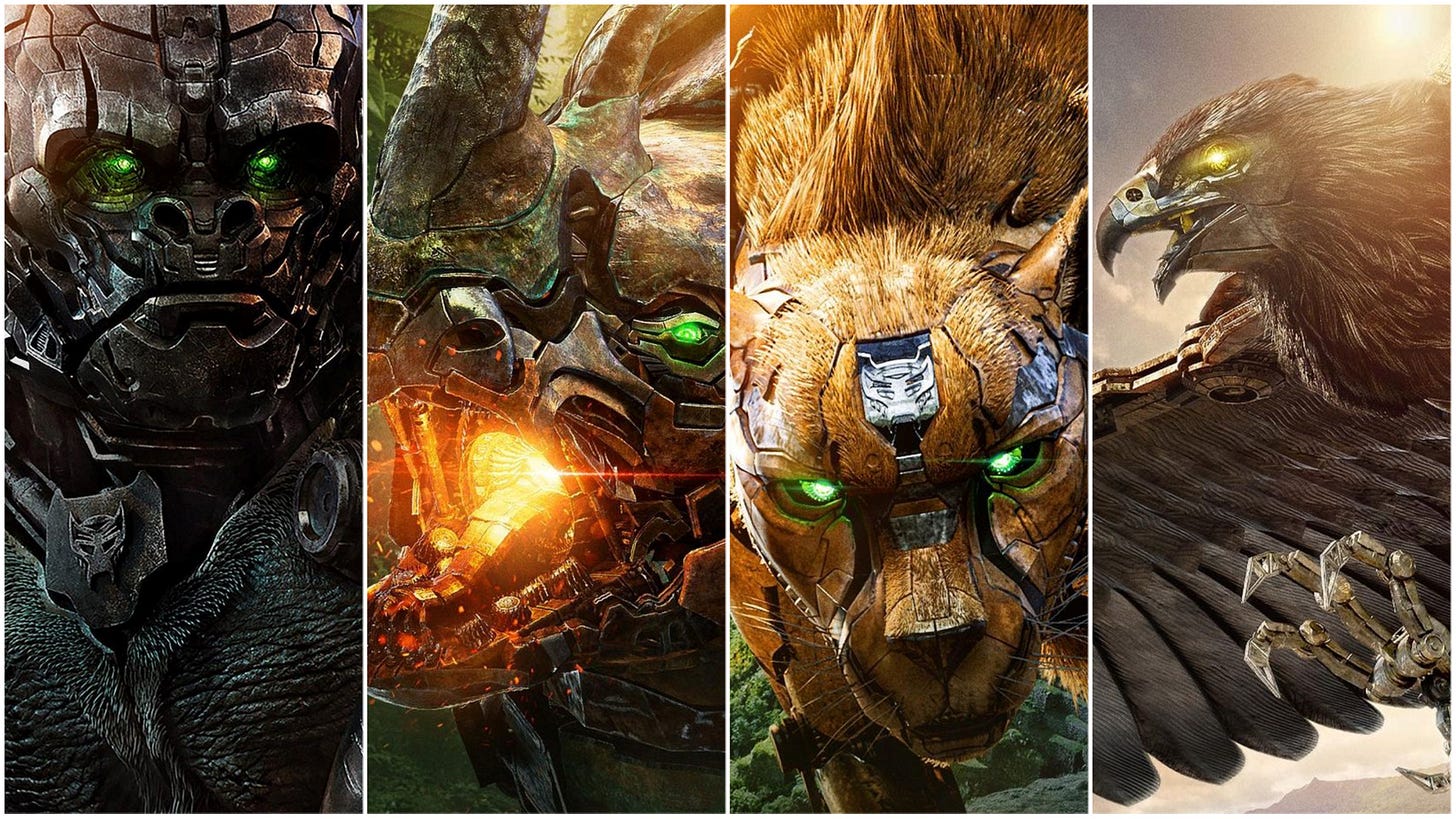 Maximals Transformers Rise of the Beasts Posters - Primal, Cheetor, Airazor, Rhinox - Transformers News - TFW2005 Maximals Transformers Rise of the Beasts Posters - Primal, Cheetor, Airazor, Rhinox - Transformers News - TFW2005