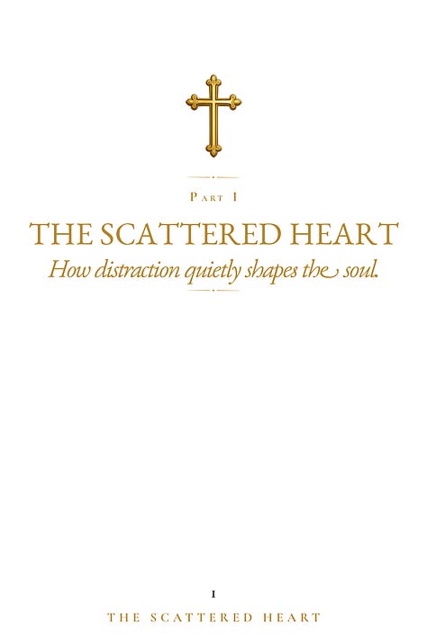 Designed book cover and page layout for The Little Book of Holy Attention