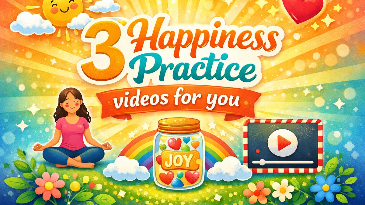 3 quick happiness practice videos for you