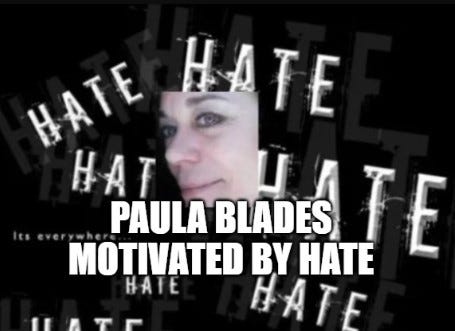 Paula Blades - Motivated by Hate 1 